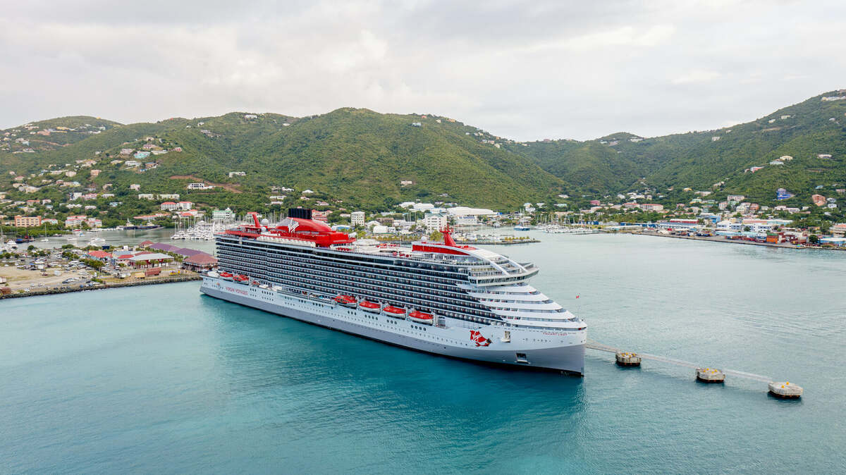 Valiant Lady docked in Tortola, British Virgin Islands
